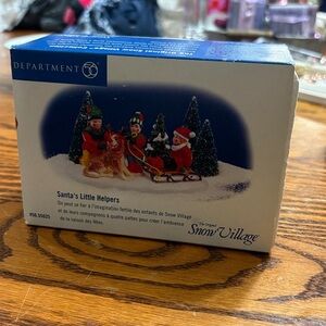 DEPT 56 THE ORIGINAL SNOW VILLAGE. SANTAS LITTLE HELPERS ORIGINAL BOX